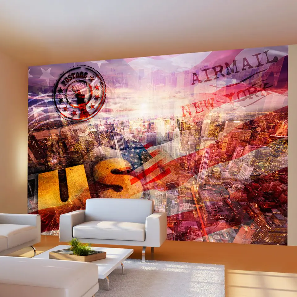 ⁨Wall mural - New York - patriotic motif (size 100x70)⁩ at Wasserman.eu