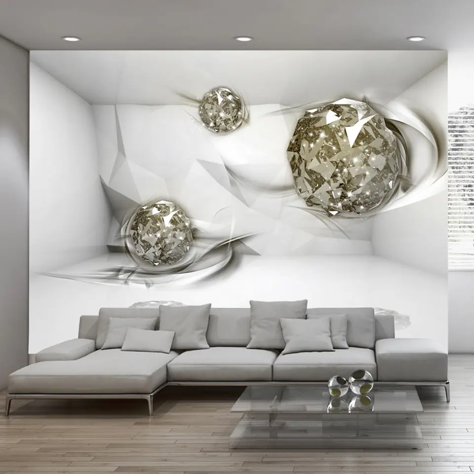 ⁨Wall mural - Abstract diamonds (size 250x175)⁩ at Wasserman.eu