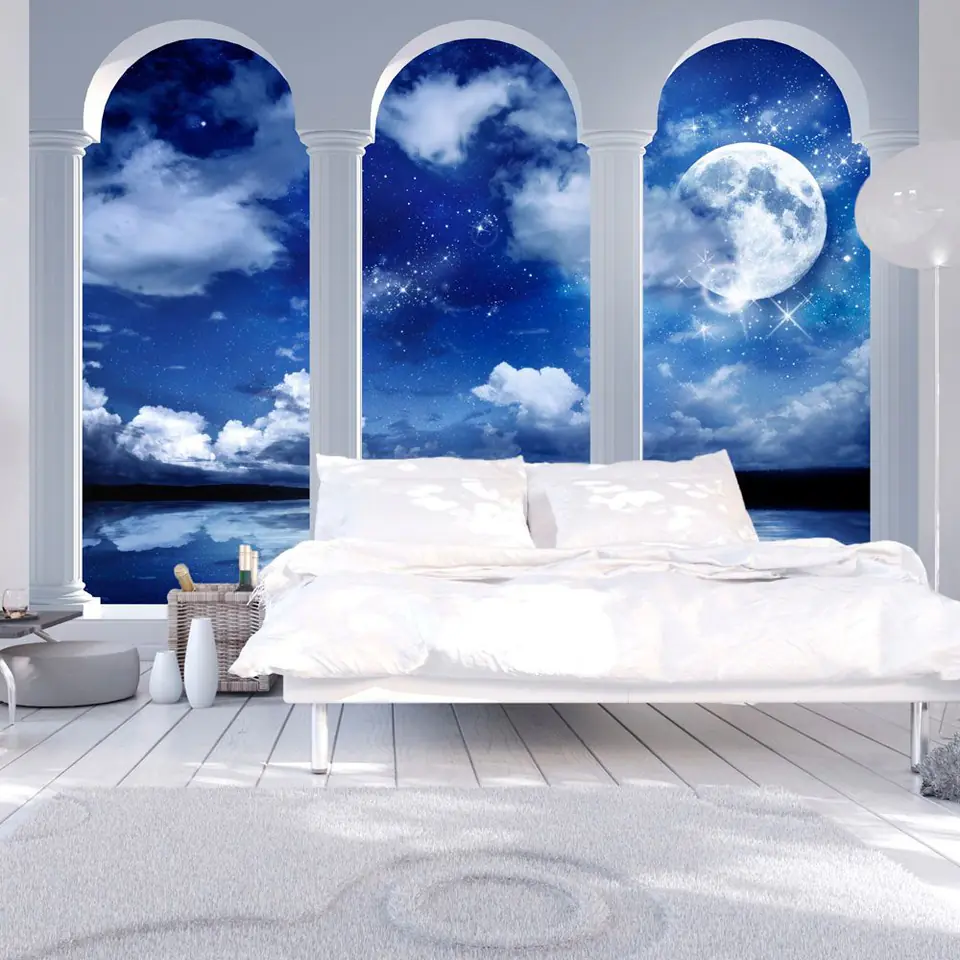 ⁨Wall mural - Night in Greece (size 100x70)⁩ at Wasserman.eu