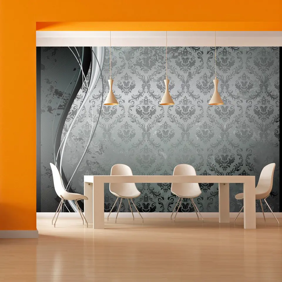 ⁨Wall mural - Grey clouds (size 200x140)⁩ at Wasserman.eu