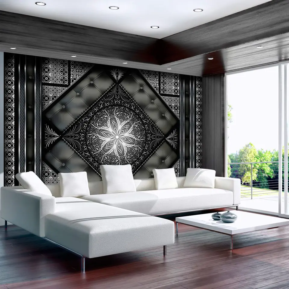Wall mural - Black mosaic (size 200x140) at Wasserman.eu
