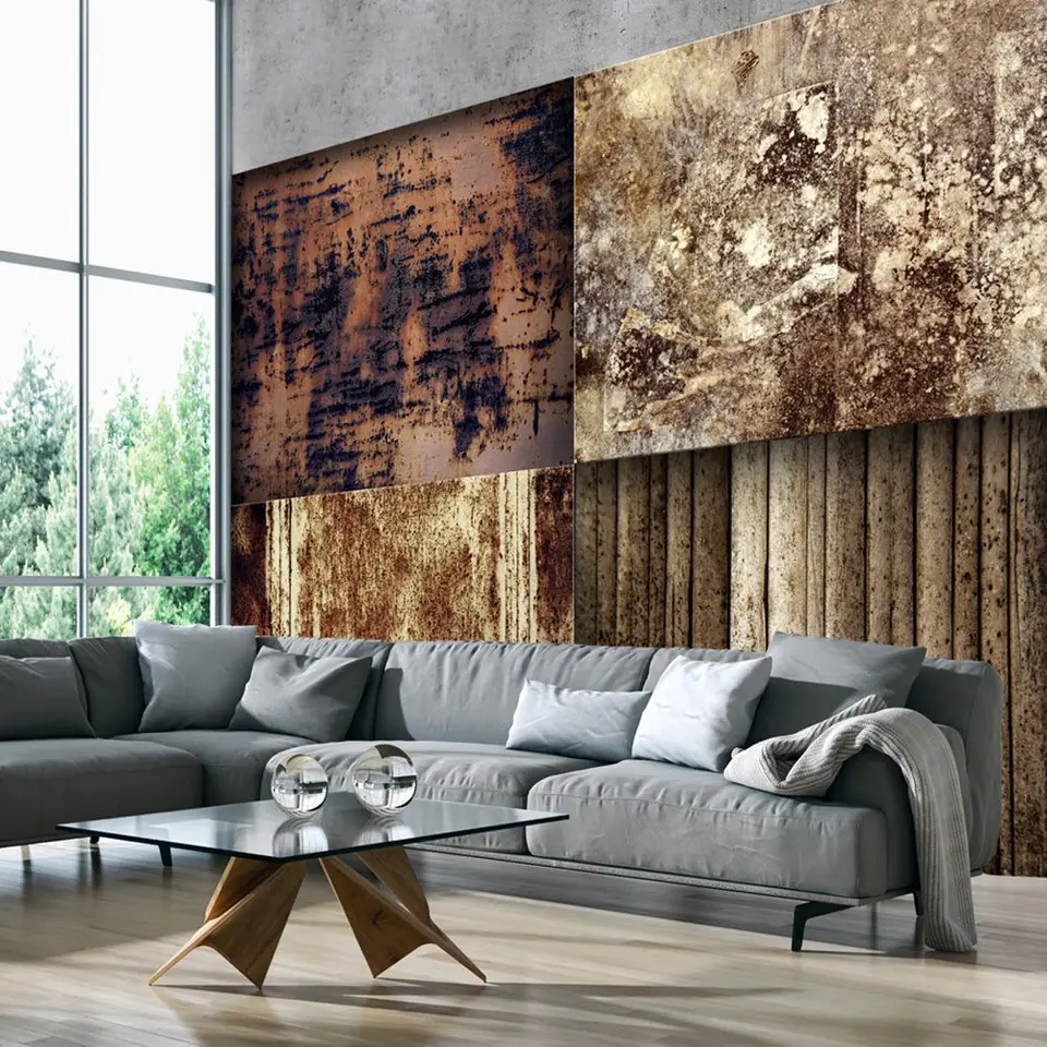 ⁨Wall mural - Illuminated textures (size 400x280)⁩ at Wasserman.eu