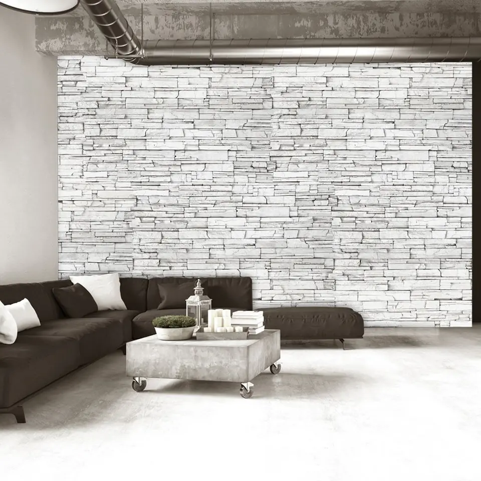 ⁨Wall mural - White bricks (size 400x280)⁩ at Wasserman.eu