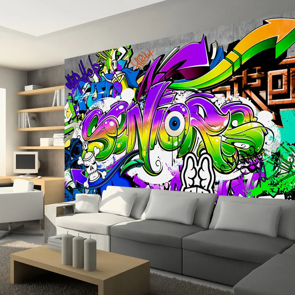 ⁨Wall mural - City Words (size 100x70)⁩ at Wasserman.eu