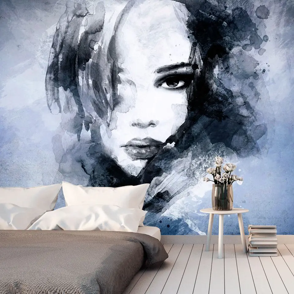 ⁨Wall mural - Blue Enigma (size 100x70)⁩ at Wasserman.eu