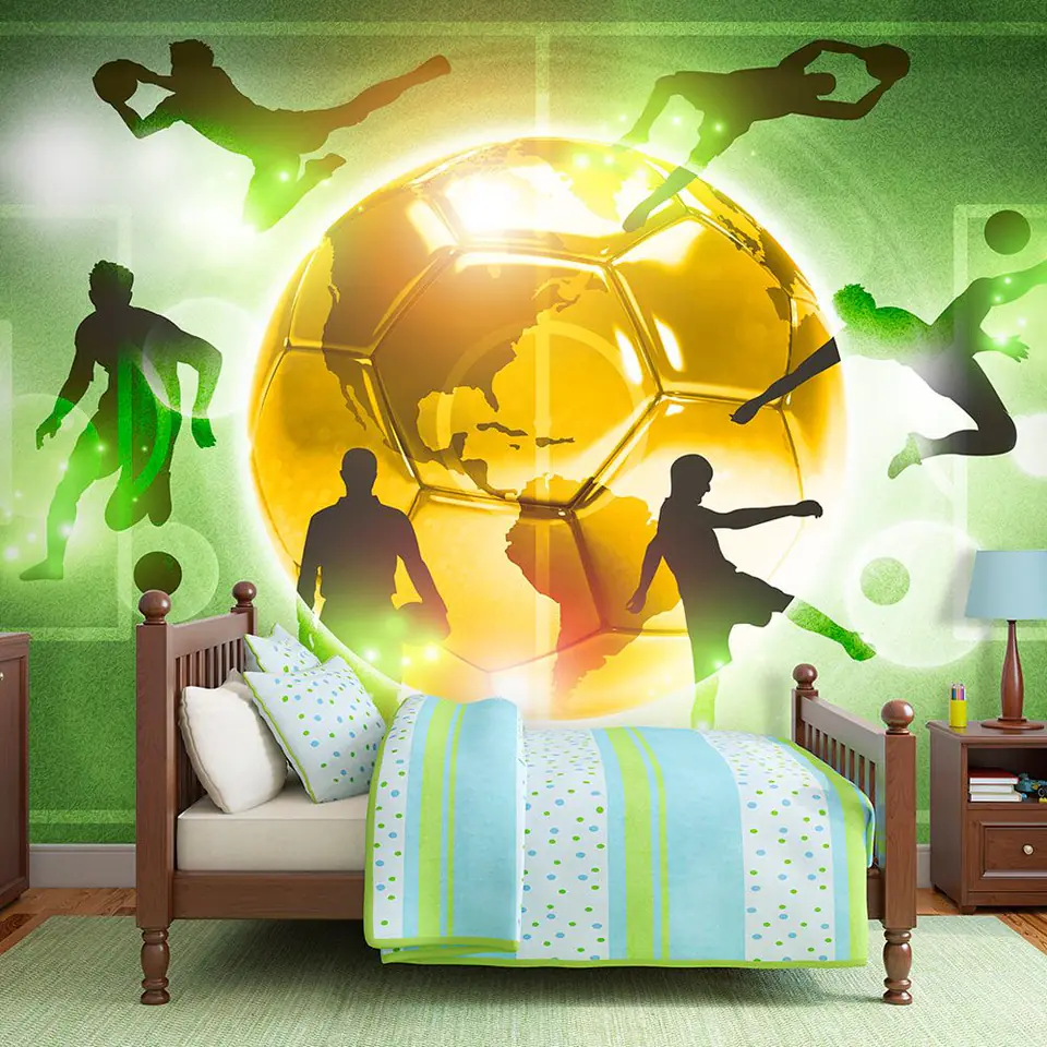 ⁨Wall mural - Football training (size 100x70)⁩ at Wasserman.eu