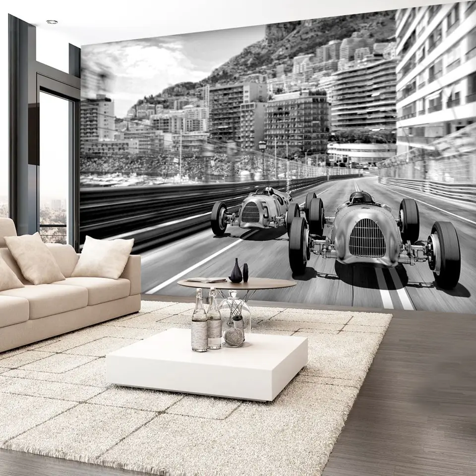 ⁨Wall mural - Racing in Monte Carlo (size 100x70)⁩ at Wasserman.eu