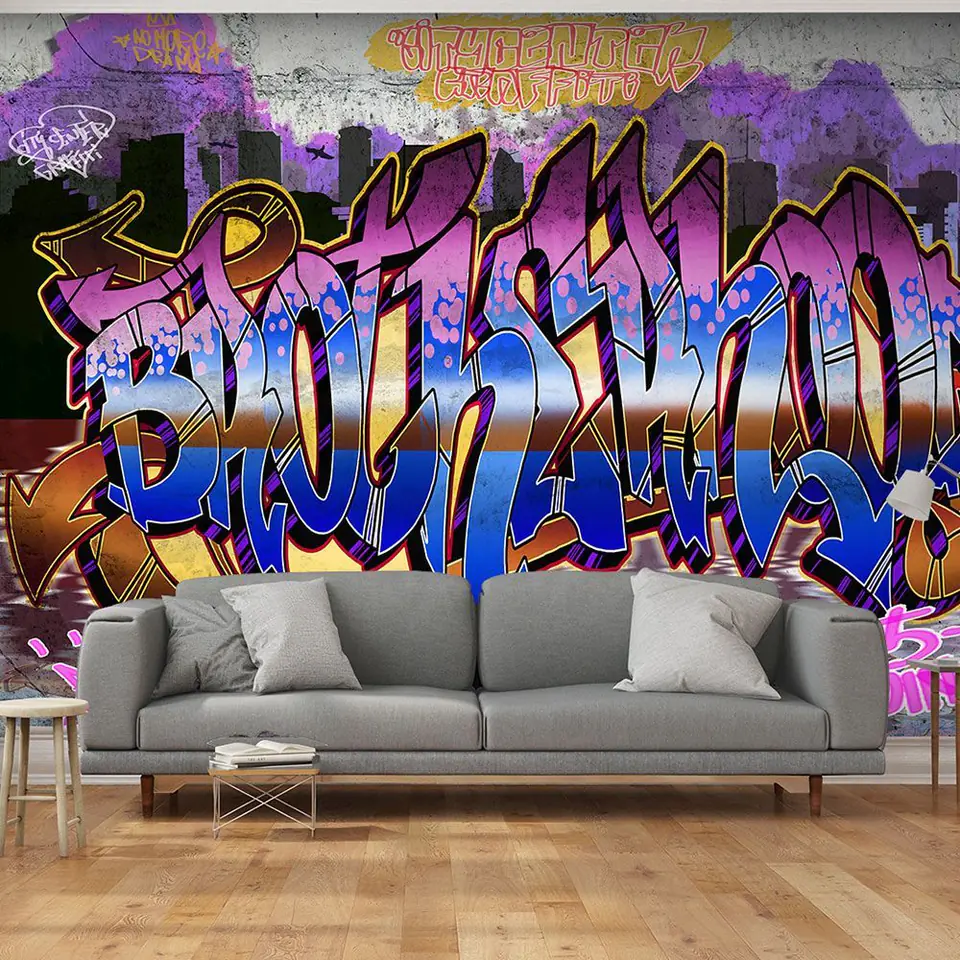 ⁨Wall mural - Colorful mural (size 300x210)⁩ at Wasserman.eu