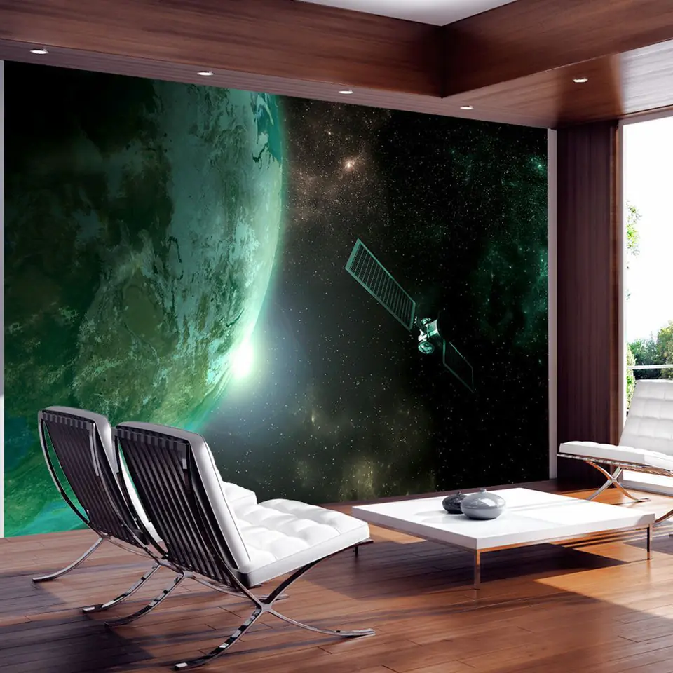 ⁨Wall mural - Green planet (size 250x175)⁩ at Wasserman.eu