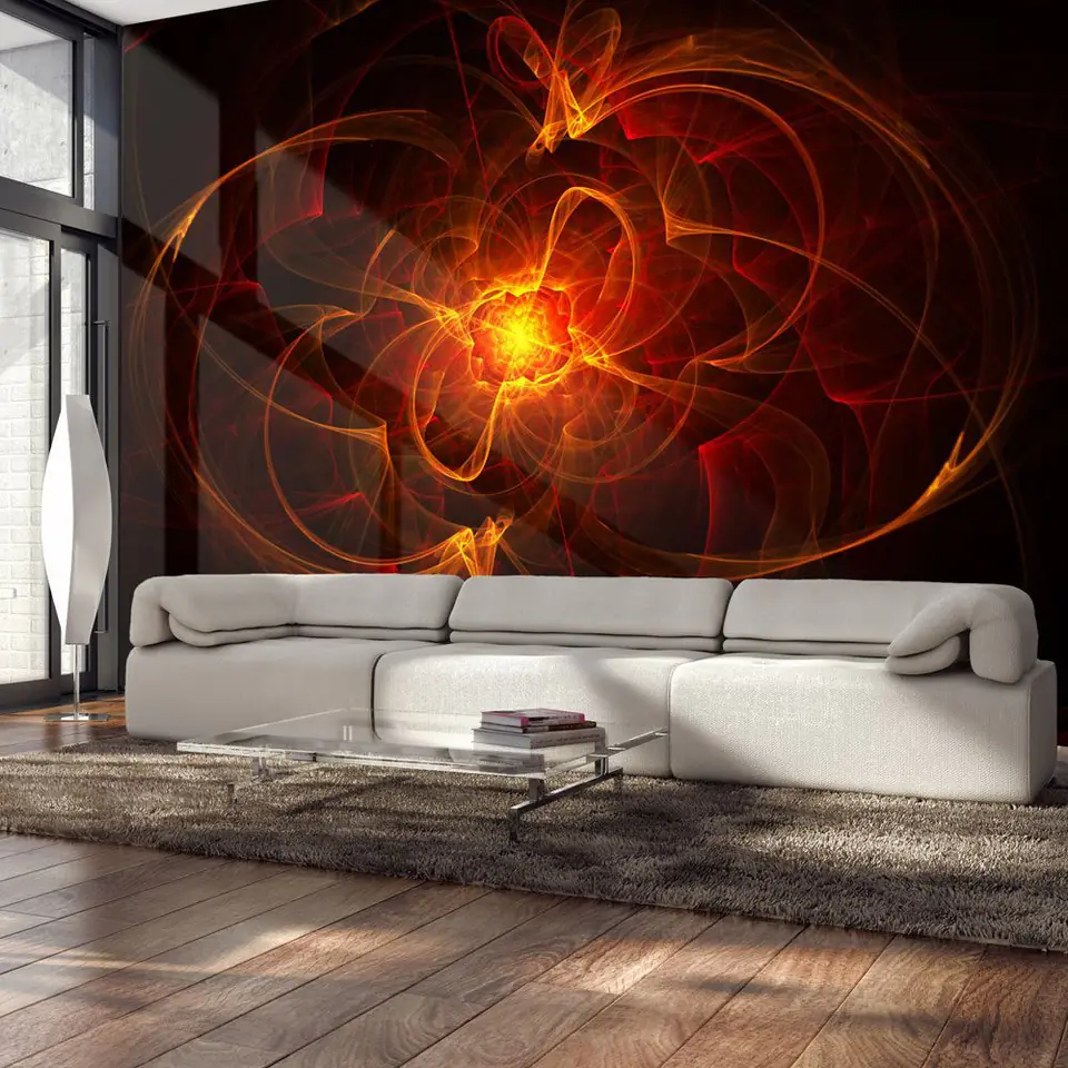 ⁨Wall mural - Abstract fire (size 200x154)⁩ at Wasserman.eu