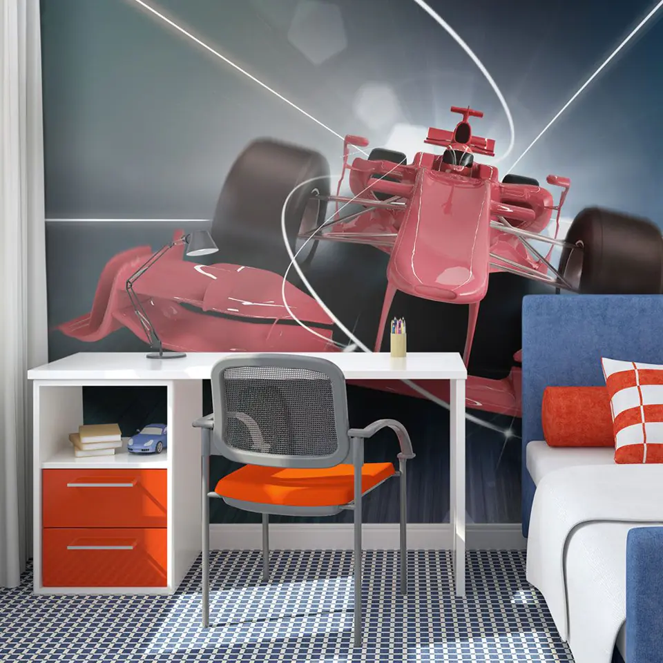 ⁨Wall mural - Formula 1 car (size 200x154)⁩ at Wasserman.eu