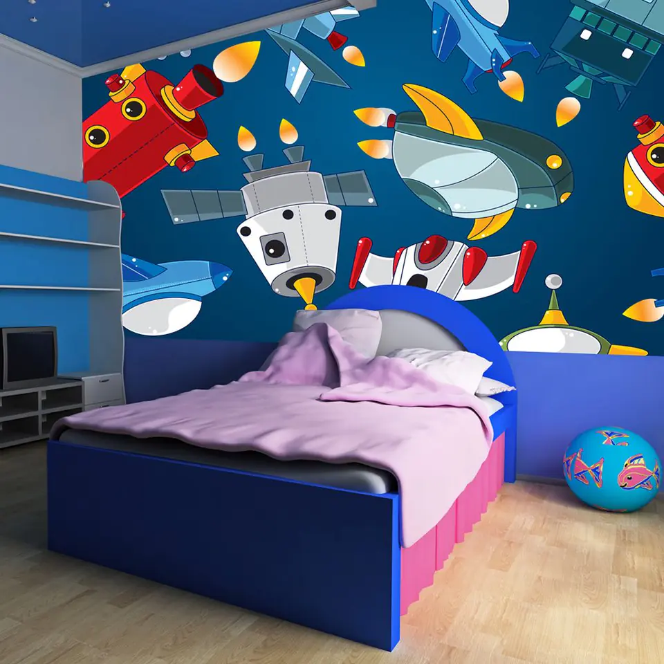 ⁨Wall mural - Spaceships (size 200x154)⁩ at Wasserman.eu