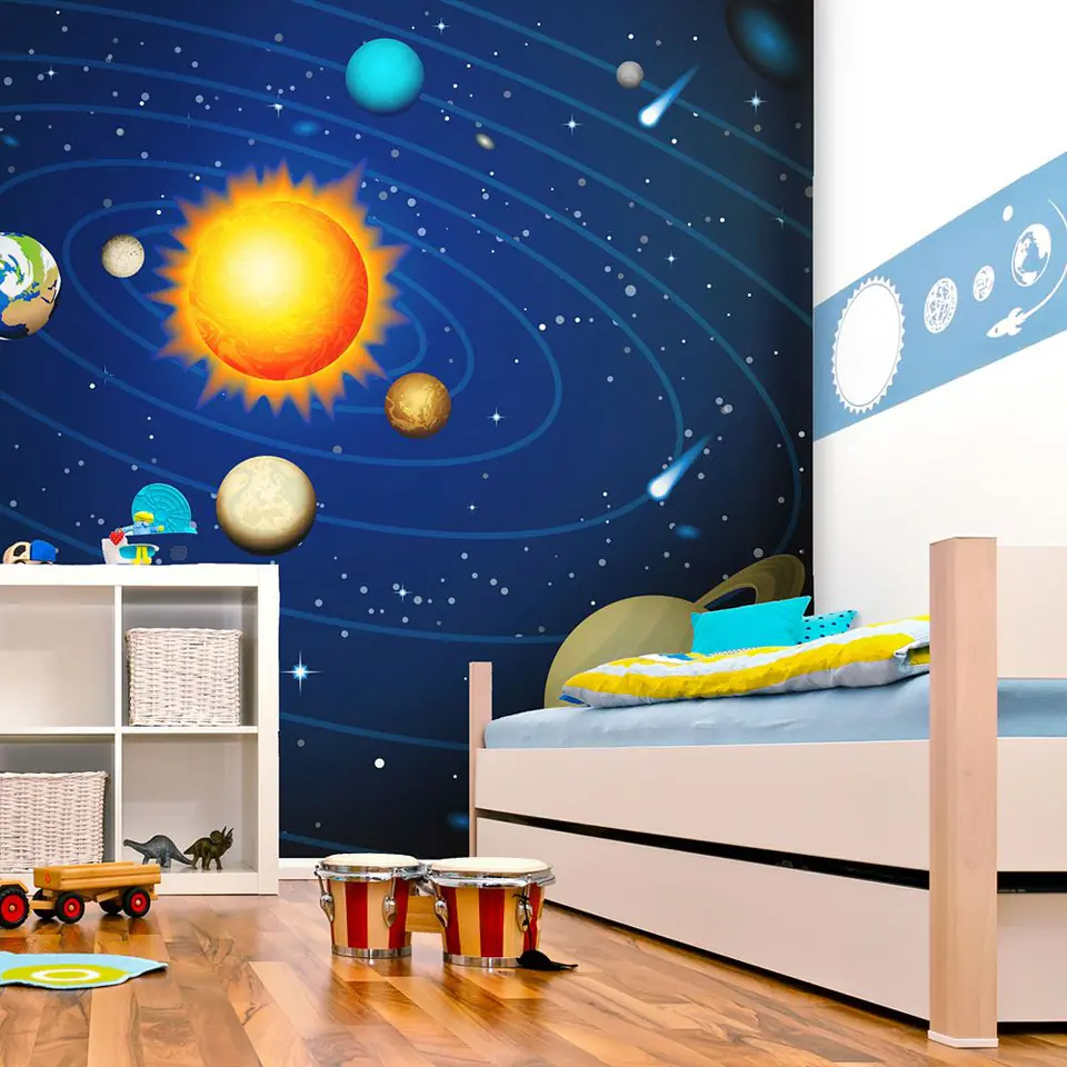 ⁨Wall mural - Solar system (size 200x154)⁩ at Wasserman.eu