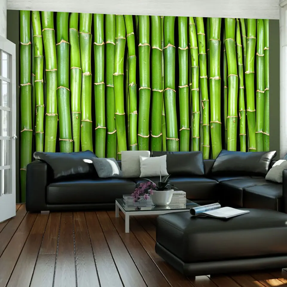 ⁨Wall mural - Bamboo wall (size 200x154)⁩ at Wasserman.eu