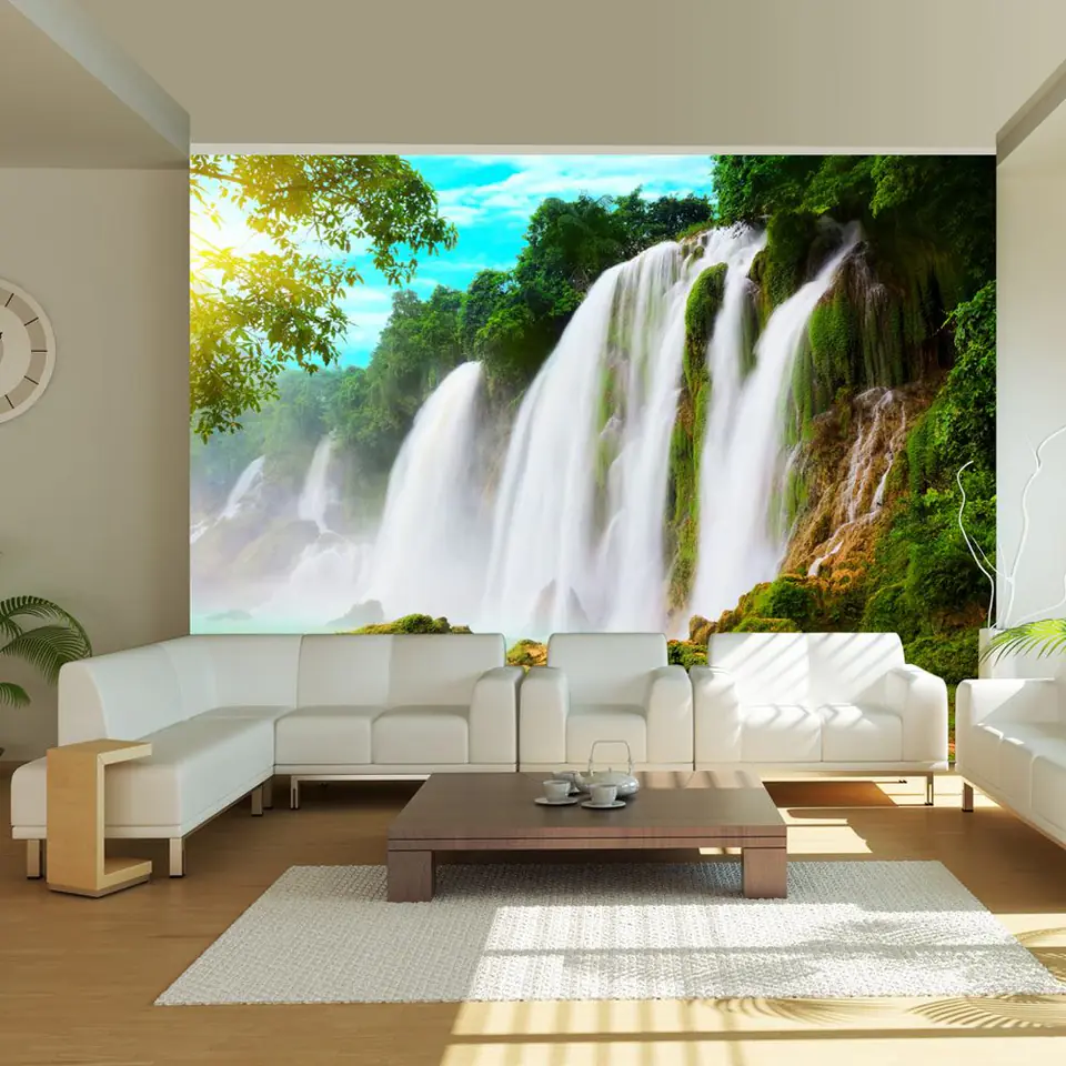 ⁨Wall mural - Detian - waterfall (China) (size 200x154)⁩ at Wasserman.eu