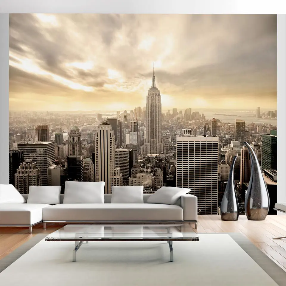 ⁨Wall mural - New York - Manhattan at dawn (size 200x154)⁩ at Wasserman.eu