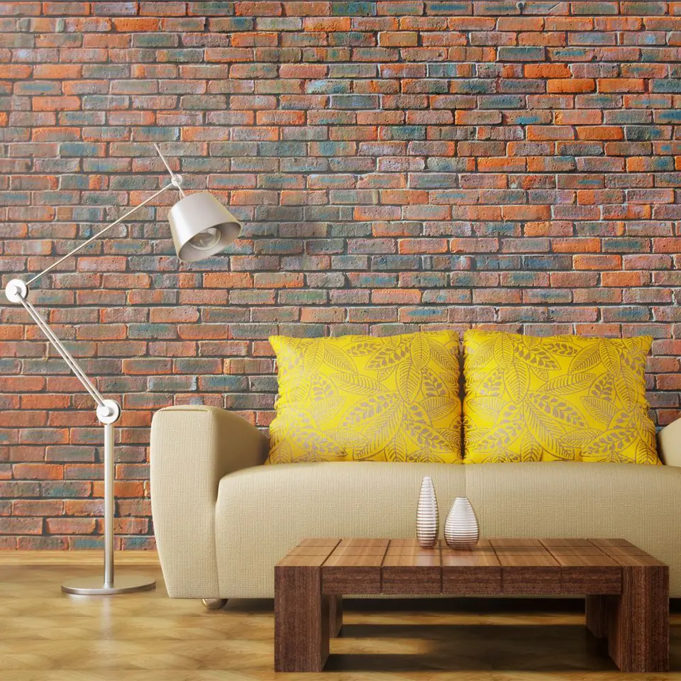 ⁨Wall mural - Brick wall (size 200x154)⁩ at Wasserman.eu