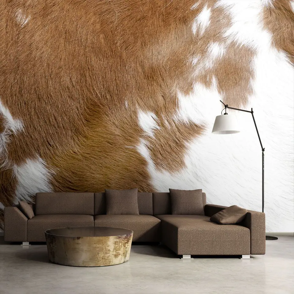 ⁨Wall mural - Cow skin (size 300x231)⁩ at Wasserman.eu