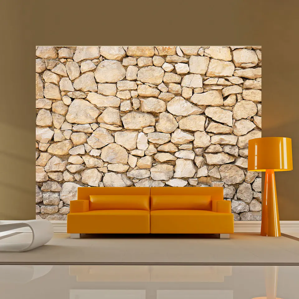 ⁨Wall mural - illusion - stone (size 200x154)⁩ at Wasserman.eu