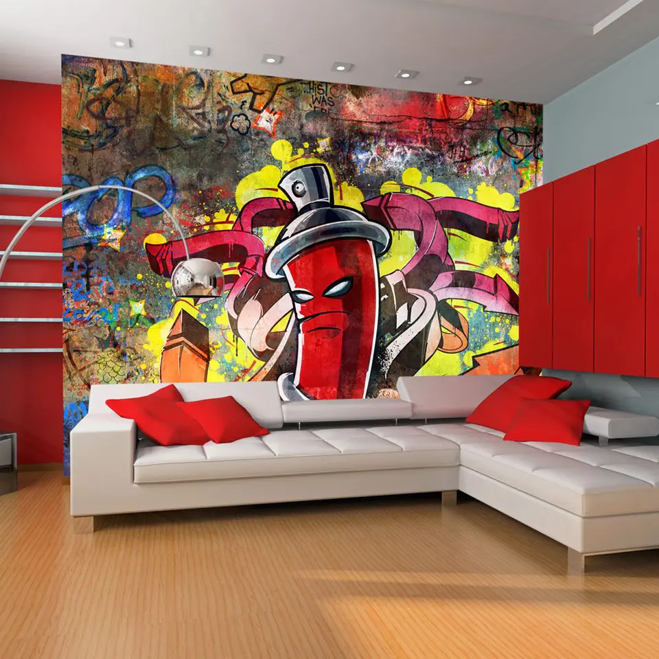 ⁨Fototapeta - Graffiti monster (rozmiar 392x309, wykończenie Samoprzylepna)⁩ w sklepie Wasserman.eu