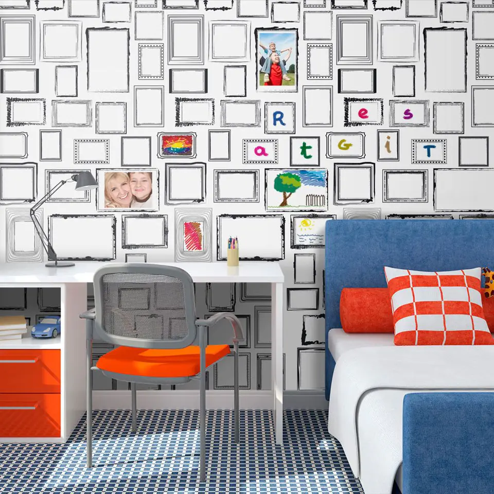 ⁨Wall mural - Create your own space (size 350x270)⁩ at Wasserman.eu