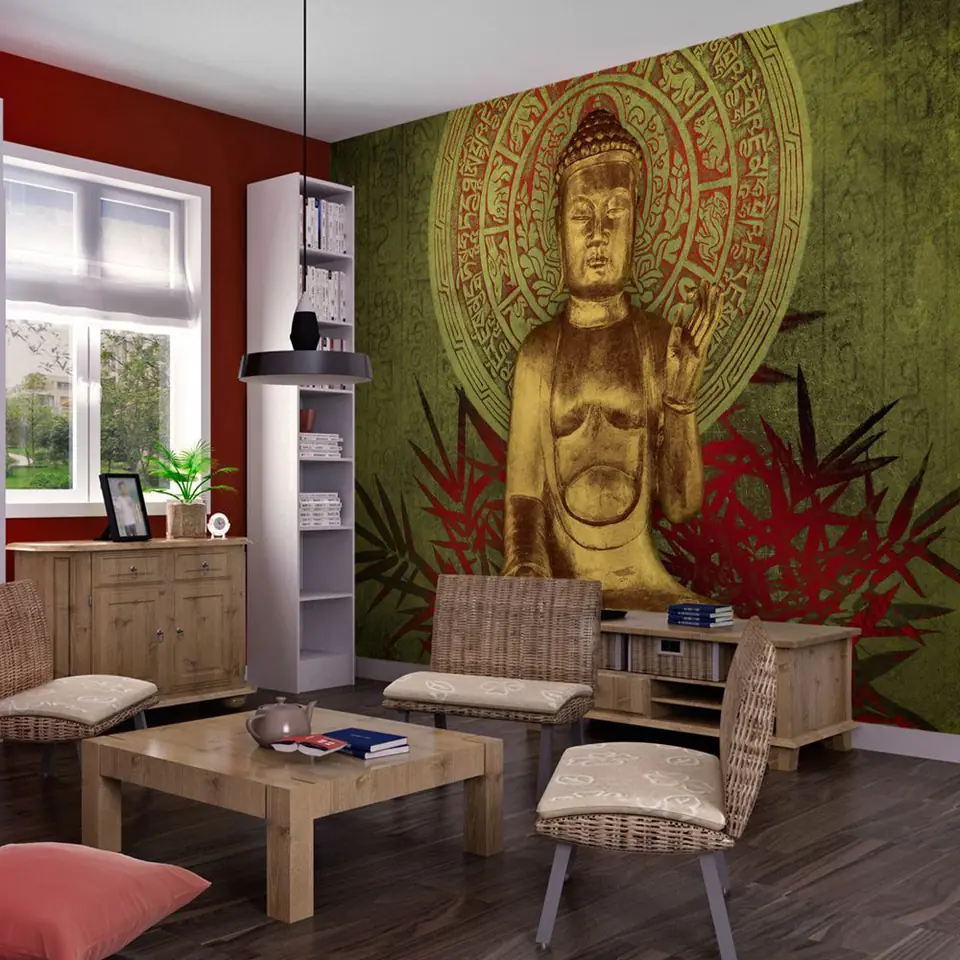 ⁨Wall mural - Golden Buddha (size 350x270)⁩ at Wasserman.eu
