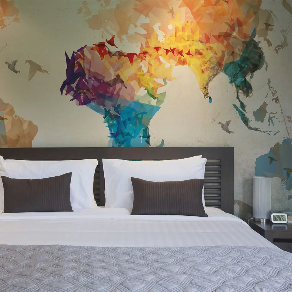 ⁨Wall mural - Paper birds (size 300x231)⁩ at Wasserman.eu