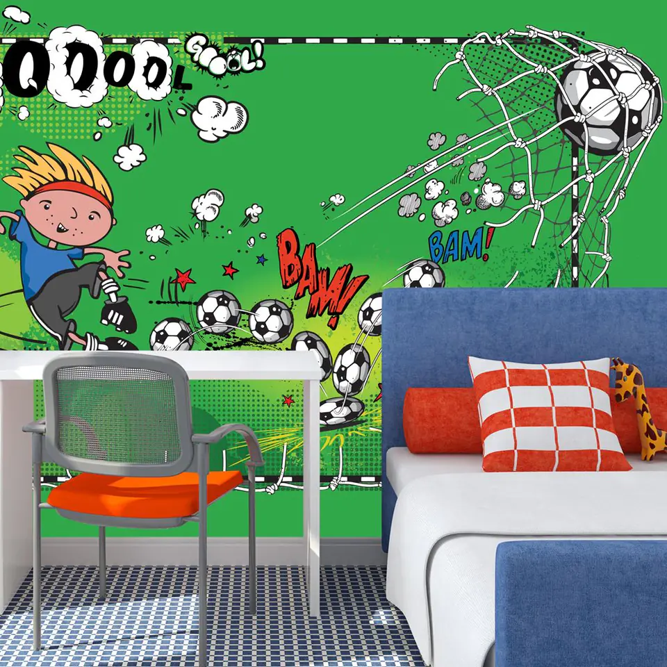 ⁨Fototapeta - Pierwszy gol (rozmiar 250x175, wykończenie Standard)⁩ w sklepie Wasserman.eu