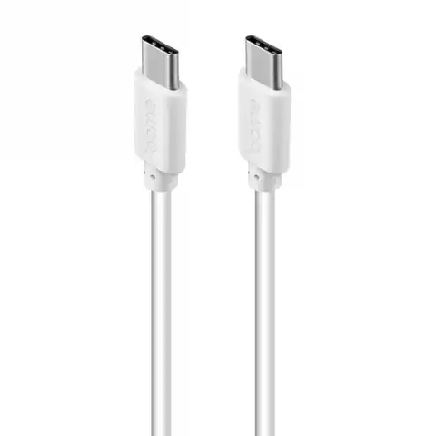 ⁨Cable CB1051W USB-C(M) - USB-C(M), Power Delivery (PD60W), 1m, white⁩ at Wasserman.eu
