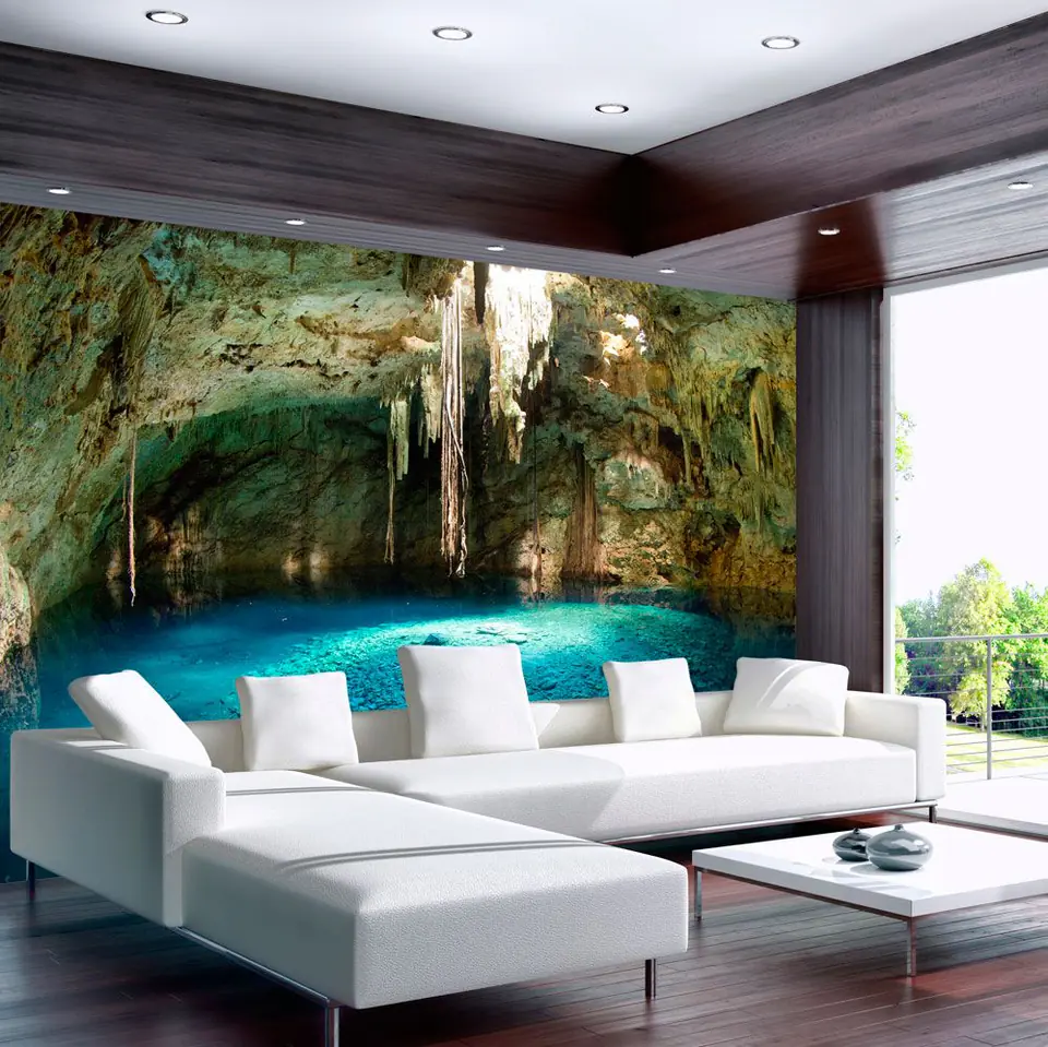 ⁨Wall mural - Stalactite grotto (size 250x175)⁩ at Wasserman.eu