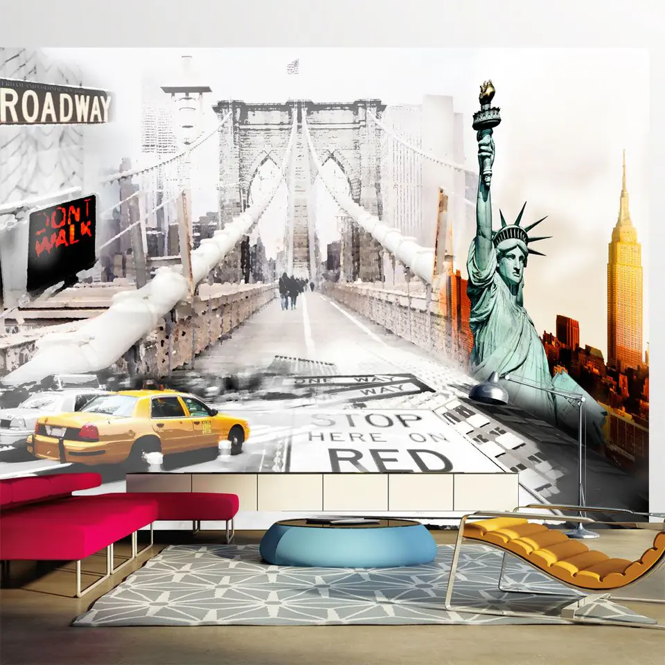 ⁨Wall mural - New York streets (size 150x105)⁩ at Wasserman.eu