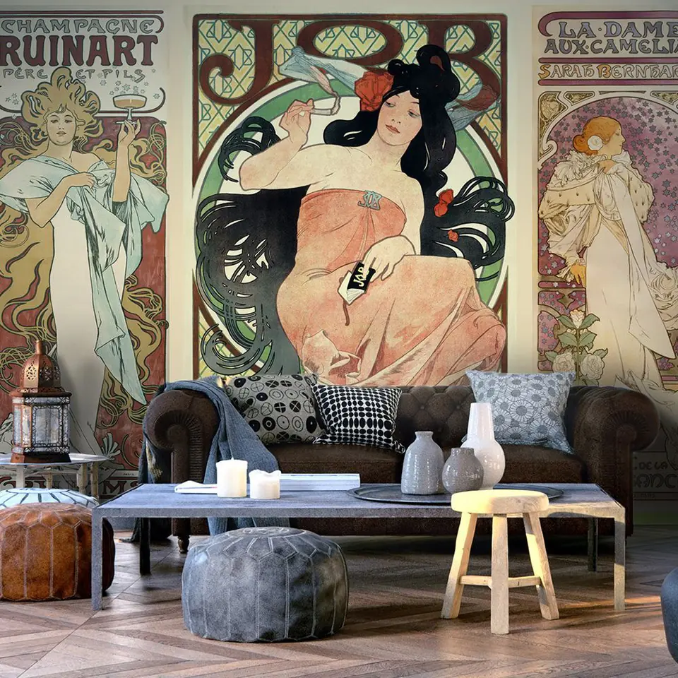 ⁨Fototapeta - Alphonse Mucha. Kobiety (rozmiar 150x105, wykończenie Standard)⁩ w sklepie Wasserman.eu