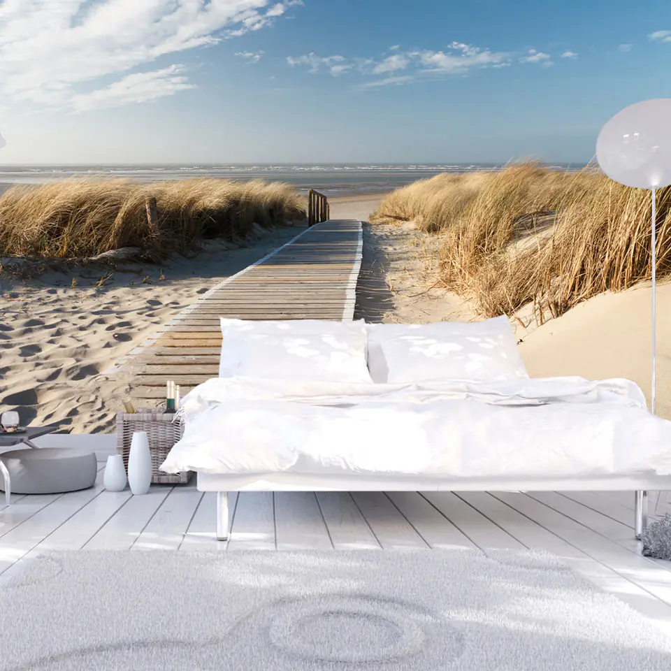 ⁨Wall mural - North Sea Beach, Langeoog (size 450x270)⁩ at Wasserman.eu