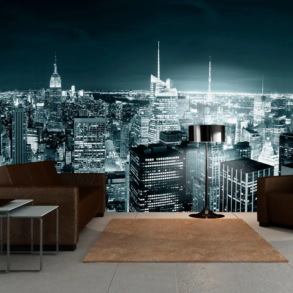 ⁨Wall mural XXL - Nightlife of New York (size 550x270)⁩ at Wasserman.eu