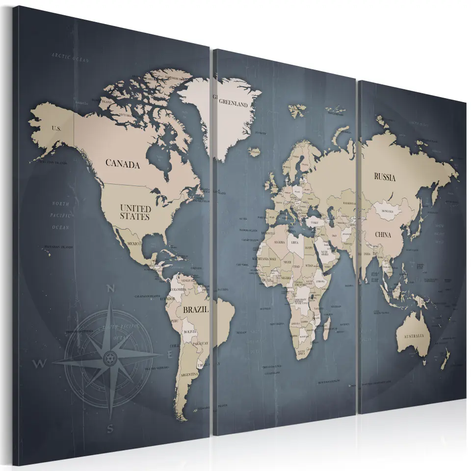 ⁨Picture - Anthracite World (size 90x60)⁩ at Wasserman.eu