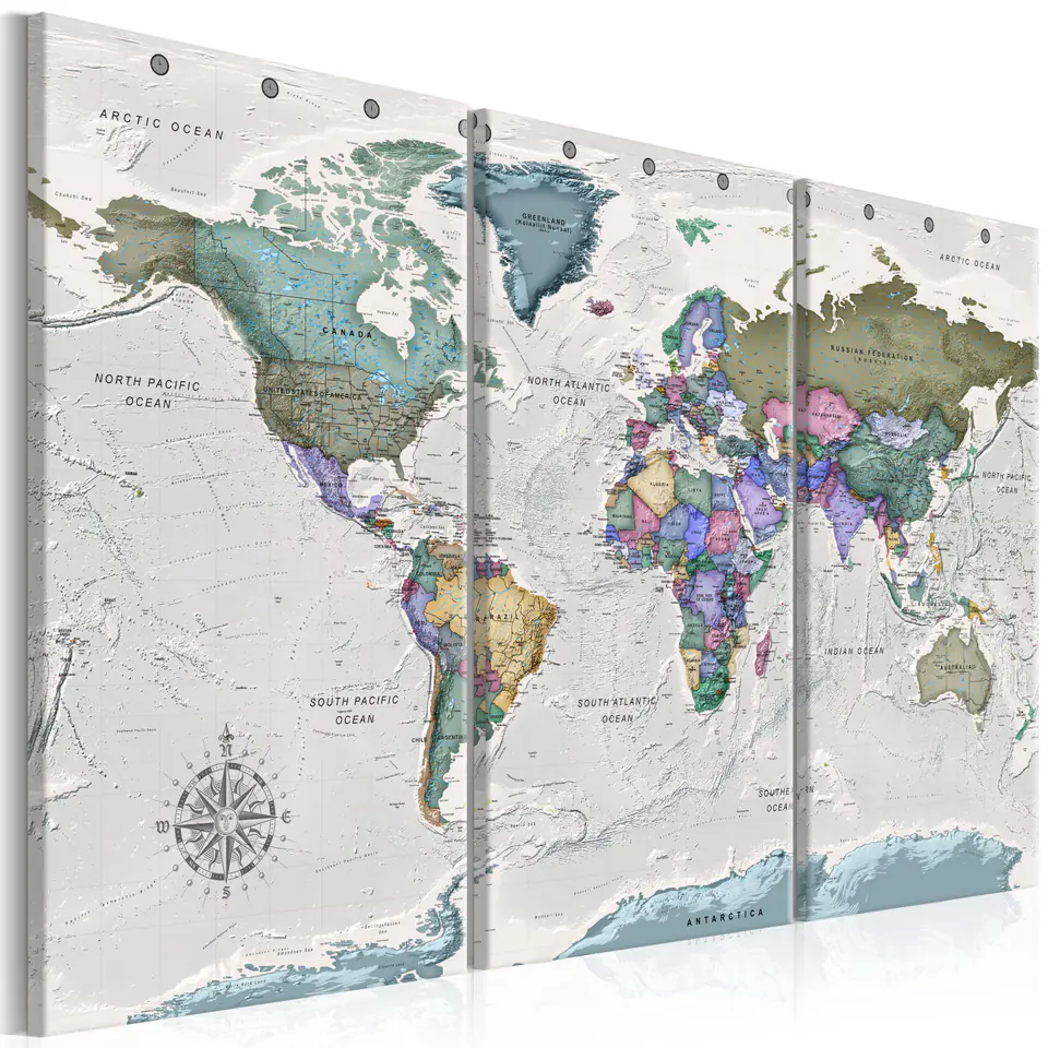 ⁨Picture - World Destinations (3-piece) (size 90x60)⁩ at Wasserman.eu