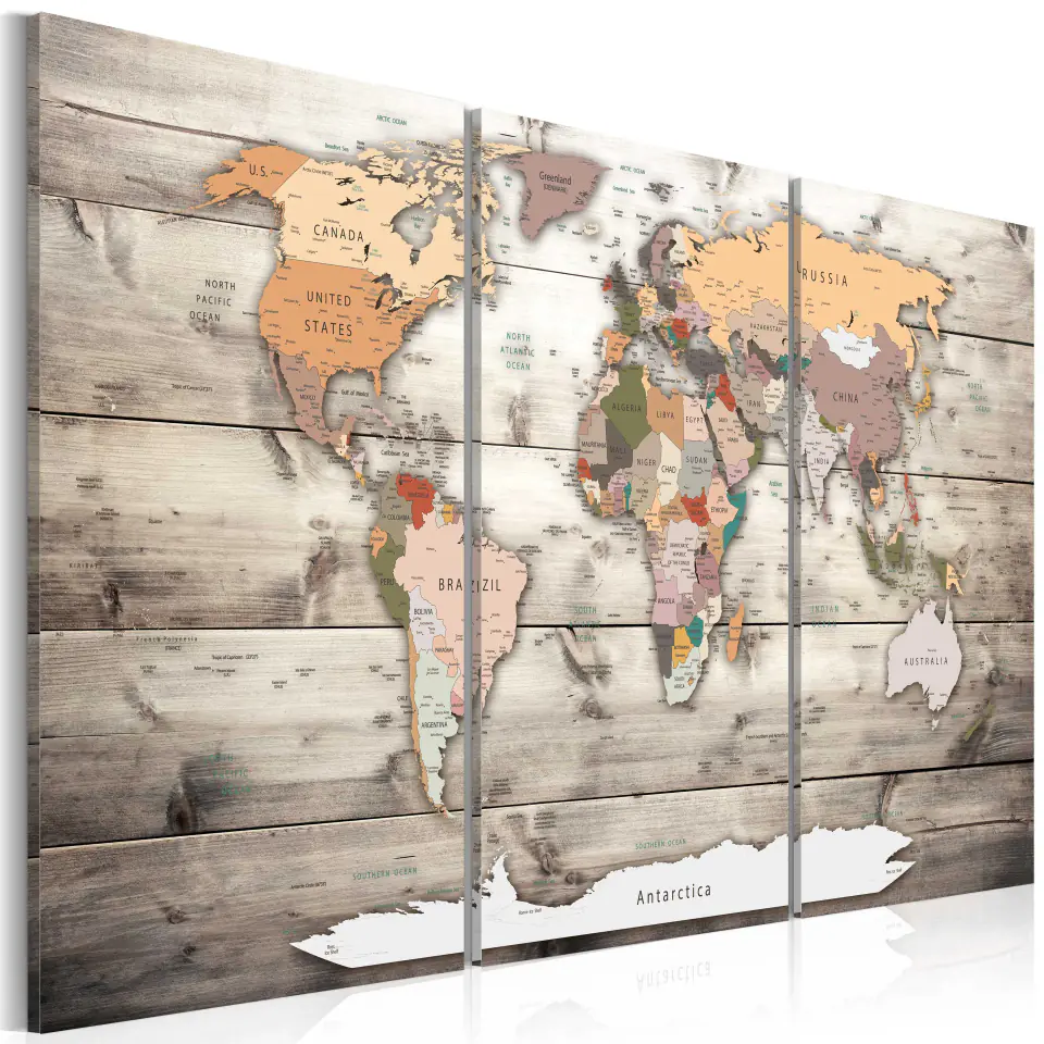 ⁨Picture - Travel history (size 90x60)⁩ at Wasserman.eu