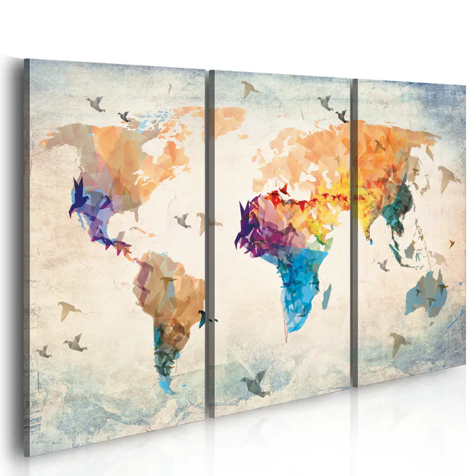 ⁨Picture - Free as a bird - triptych (size 90x60)⁩ at Wasserman.eu