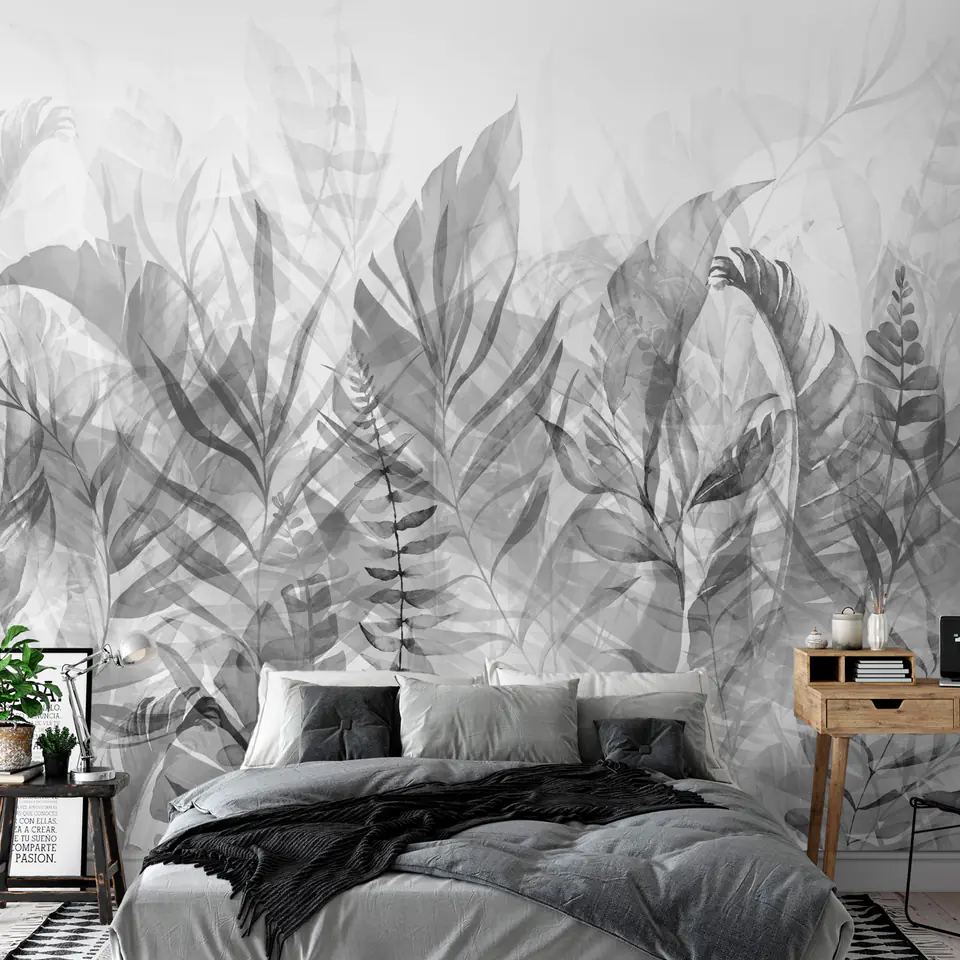 ⁨Wall mural - Magic Grove (black and white) (size 100x70)⁩ at Wasserman.eu