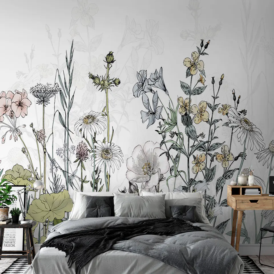 ⁨Wall mural - Meadow of memories (size 100x70)⁩ at Wasserman.eu