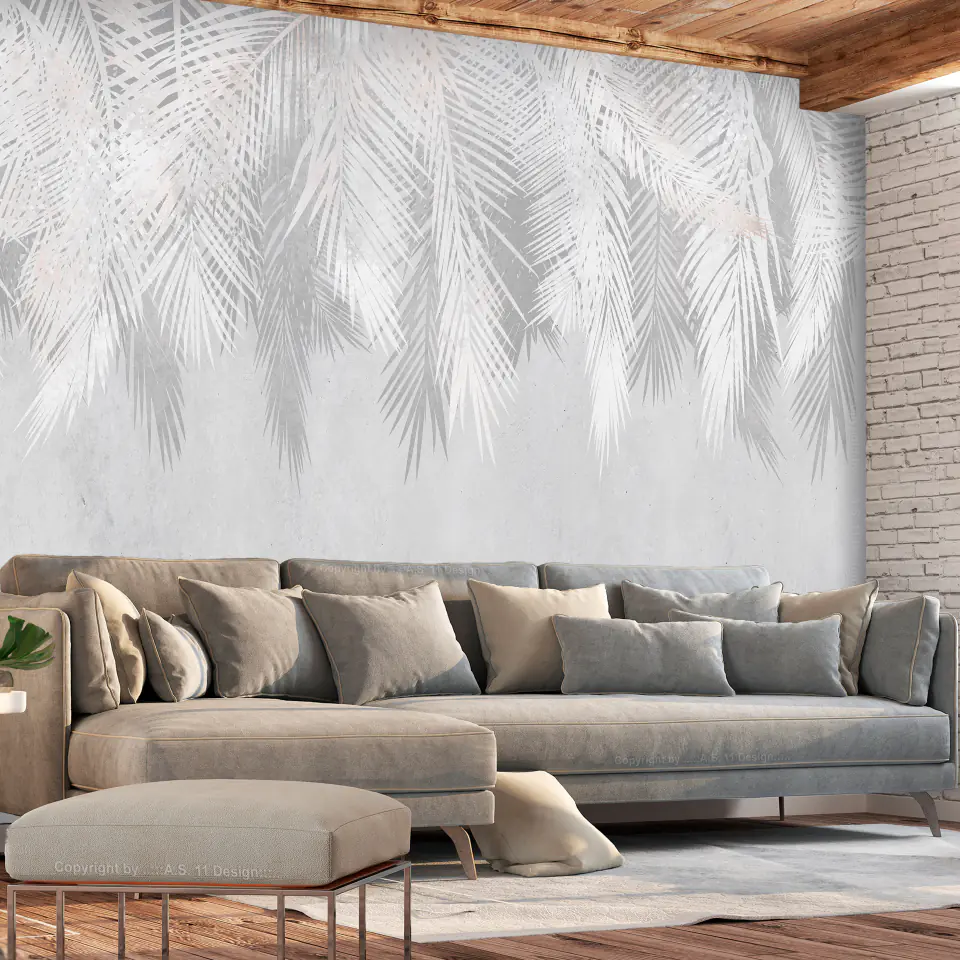 ⁨Self-adhesive wall mural - Blade palm trees (size 98x70)⁩ at Wasserman.eu