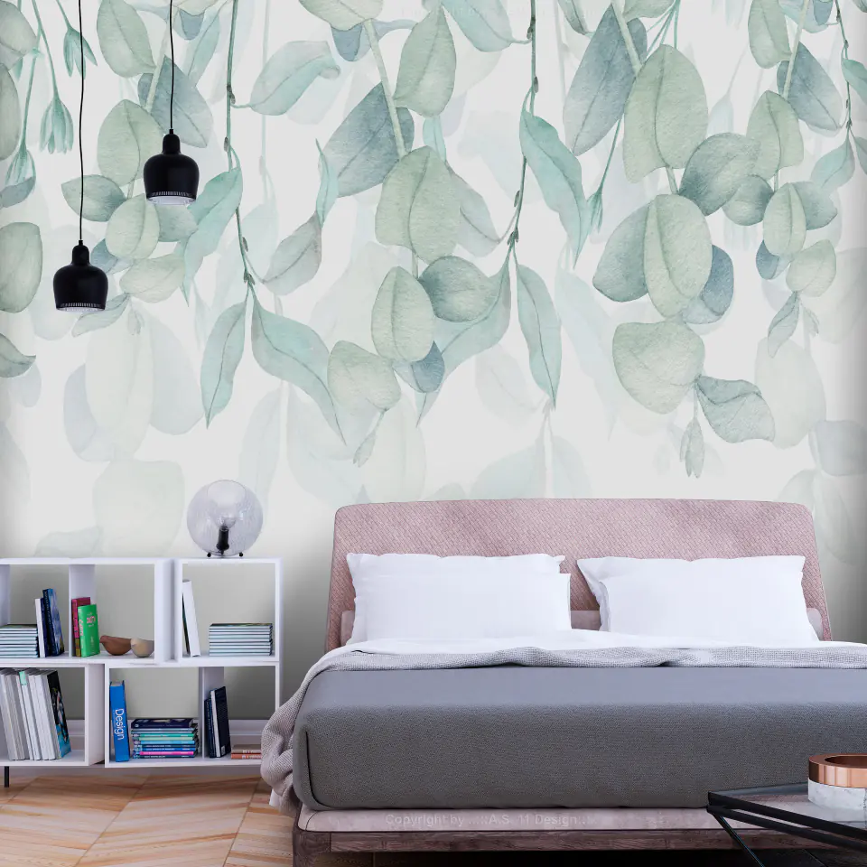 ⁨Wall mural - Pastel flora (size 250x175)⁩ at Wasserman.eu