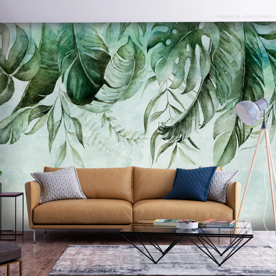 ⁨Self-adhesive mural - Green story (size 98x70)⁩ at Wasserman.eu