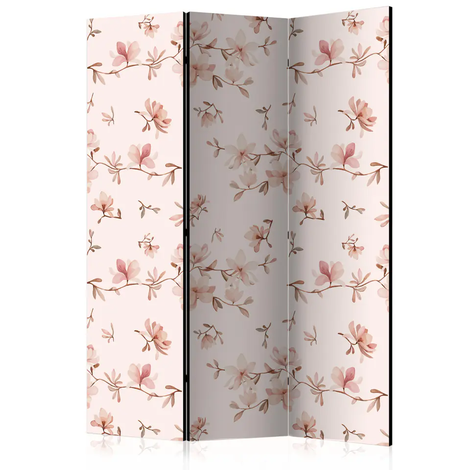 ⁨3-piece screen - Magnolia twigs [Room Dividers] (size 135x172)⁩ at Wasserman.eu