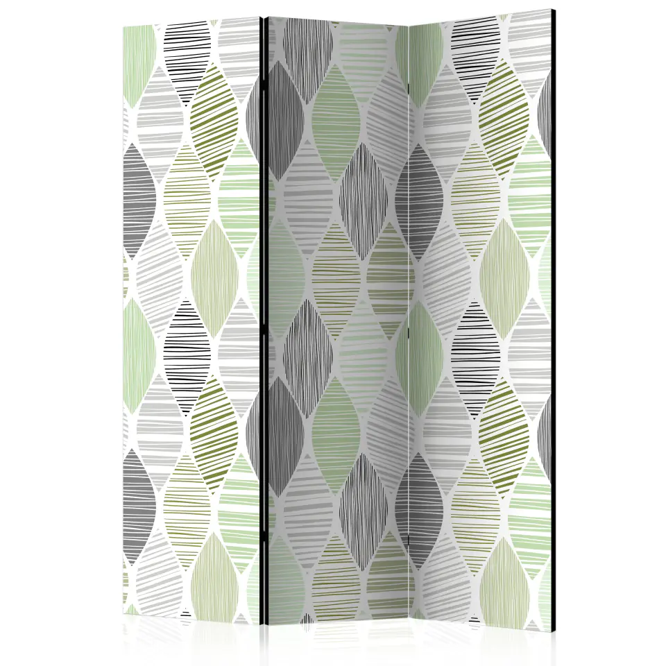⁨3-piece screen - Green tears [Room Dividers] (size 135x172)⁩ at Wasserman.eu
