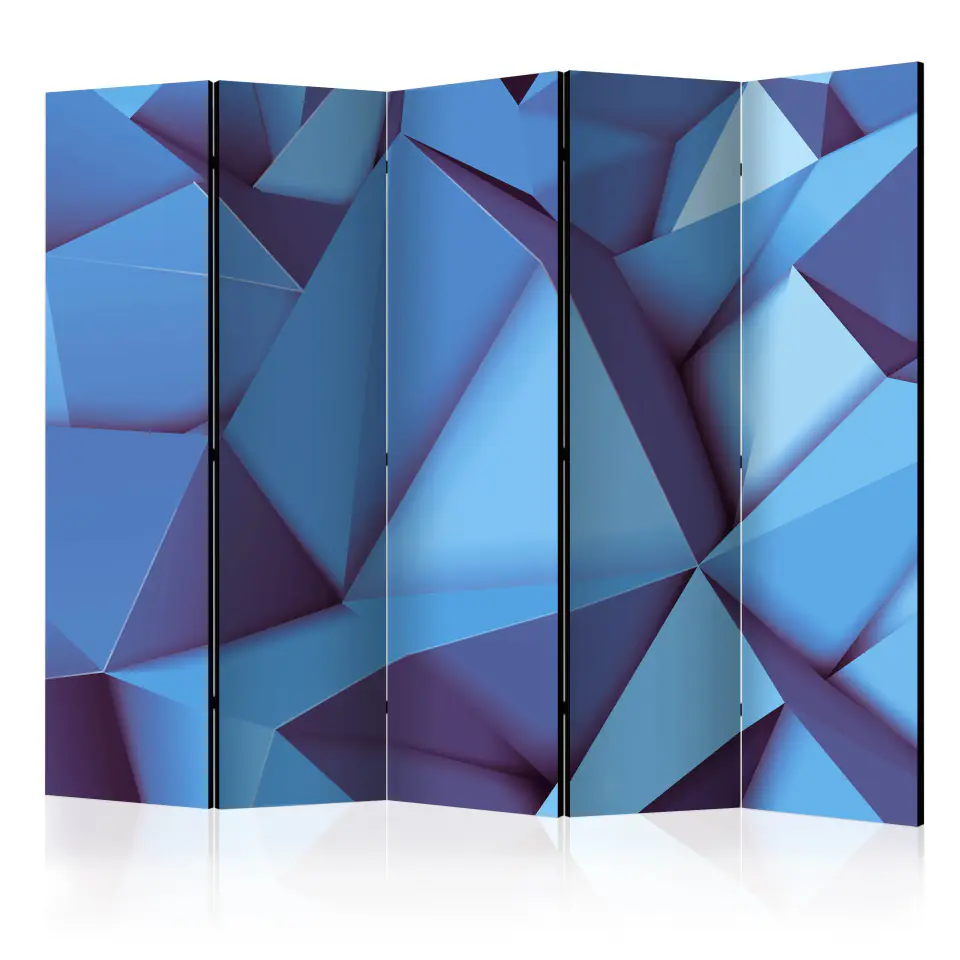 ⁨5-piece screen - King Blue II [Room Dividers] (size 225x172)⁩ at Wasserman.eu