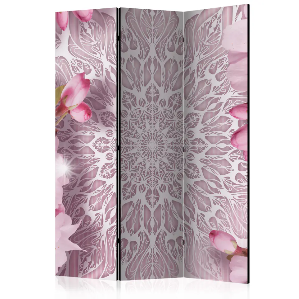 ⁨Screen 3-piece - Pastel mandala [Room Dividers] (size 135x172)⁩ at Wasserman.eu