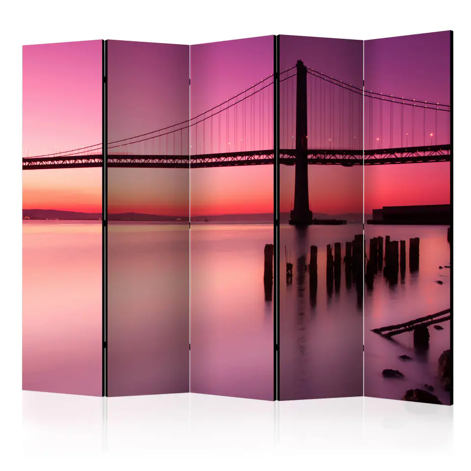 ⁨Parawan - Purpurowy wieczór II [Room Dividers] (rozmiar 225x172, wykończenie Dwustronny)⁩ w sklepie Wasserman.eu