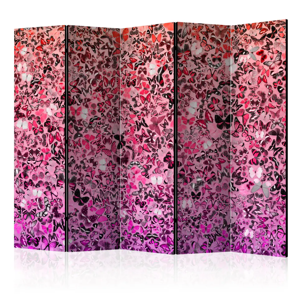 ⁨Screen 5-piece - Butterfly Language II [Room Dividers] (size 225x172)⁩ at Wasserman.eu