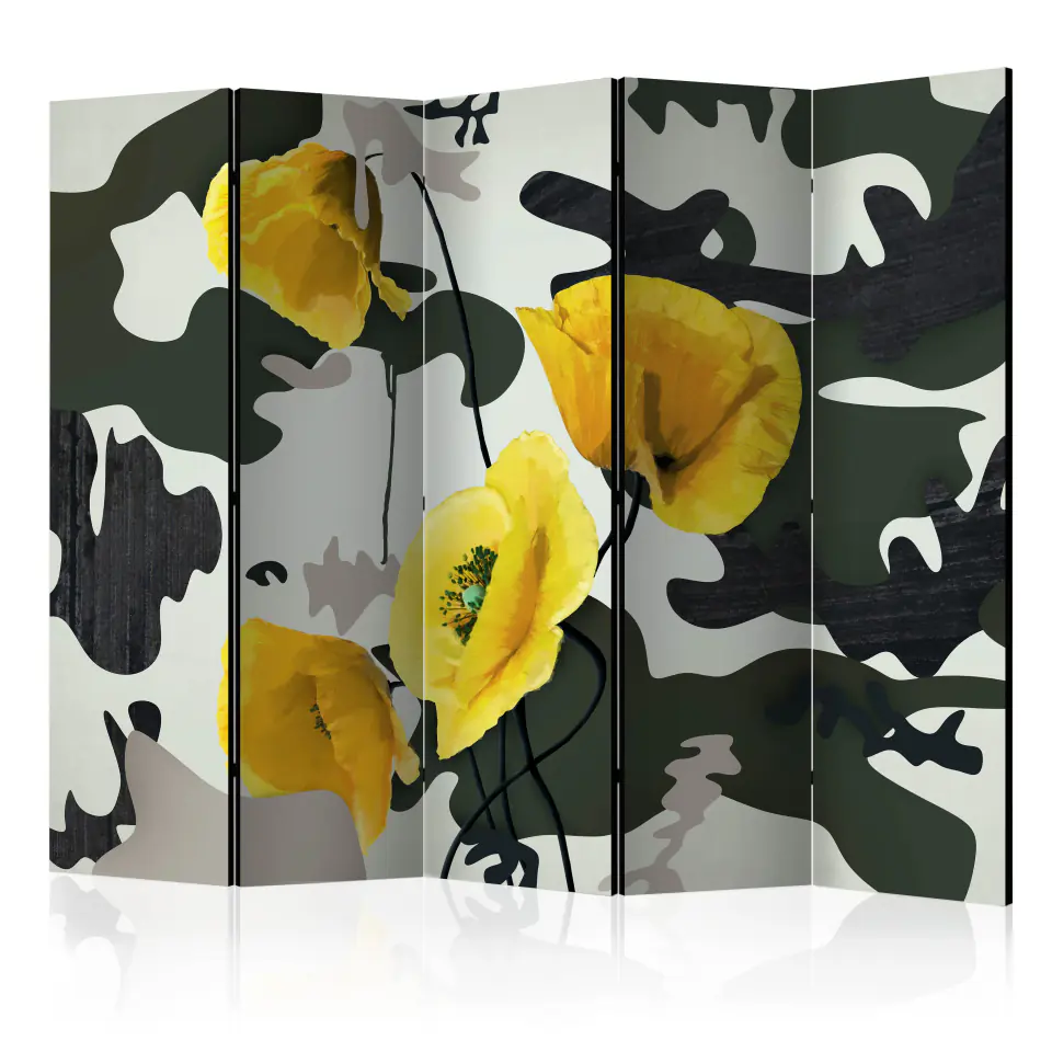 ⁨5-piece screen - Freshly painted II [Room Dividers] (size 225x172)⁩ at Wasserman.eu